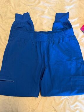 Med couture Royal Blue Scrub Pants with Elastic Waistband